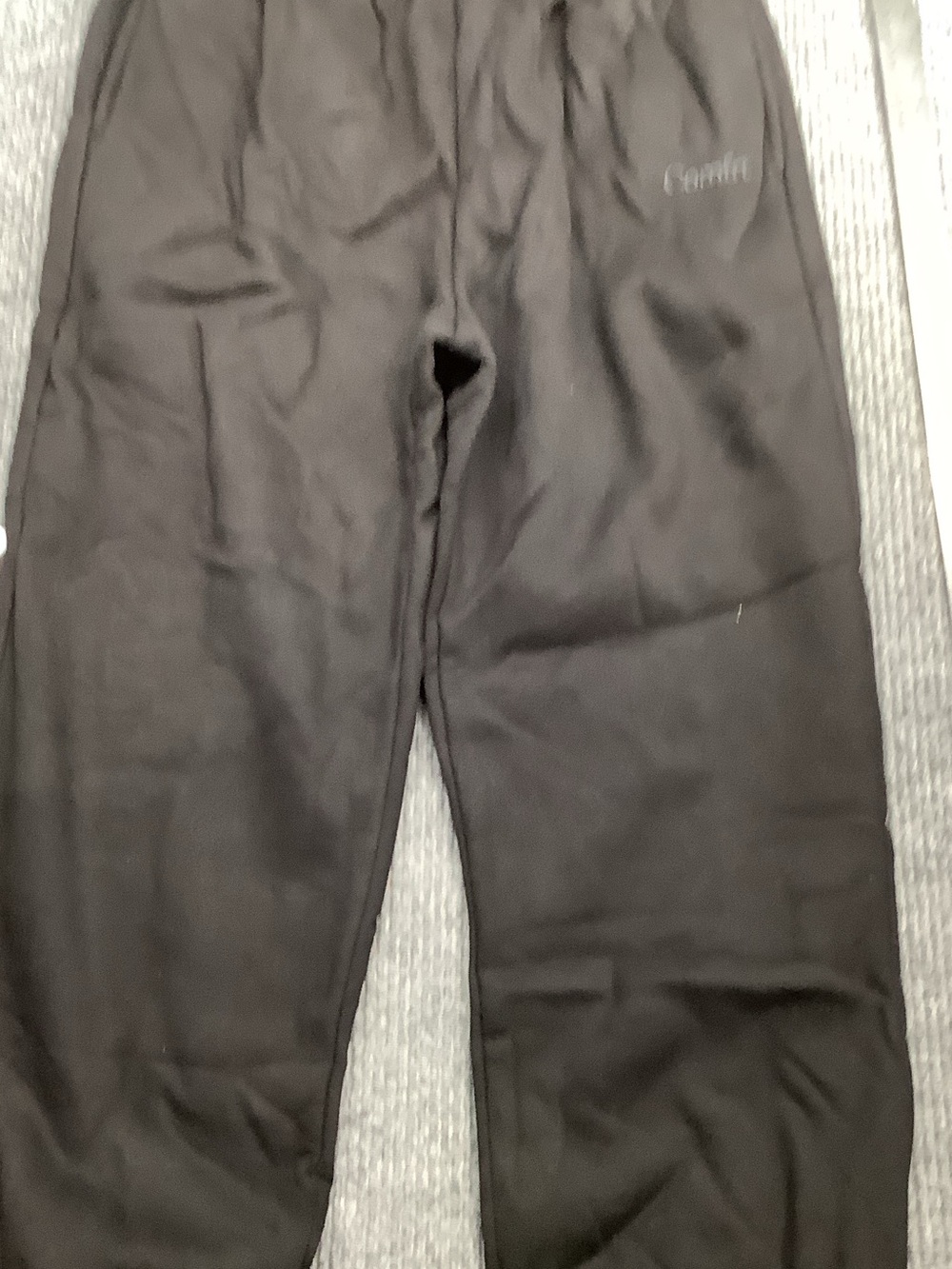 Men's Black Comfort Sweat Joggers with Drawstring Waist